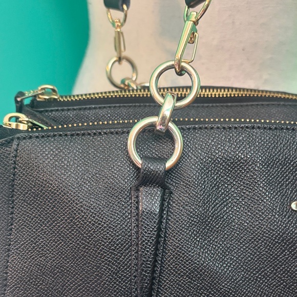 Coach Christie Black pebble Leather Shoulder Bag - Picture 3 of 15